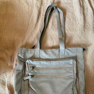Latico EUC soft gray leather tote